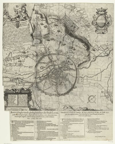 Sitio de Lovaina por los ejércitos holandés y francés 1635 de Dutch School